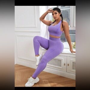 Shein athletic purple set
